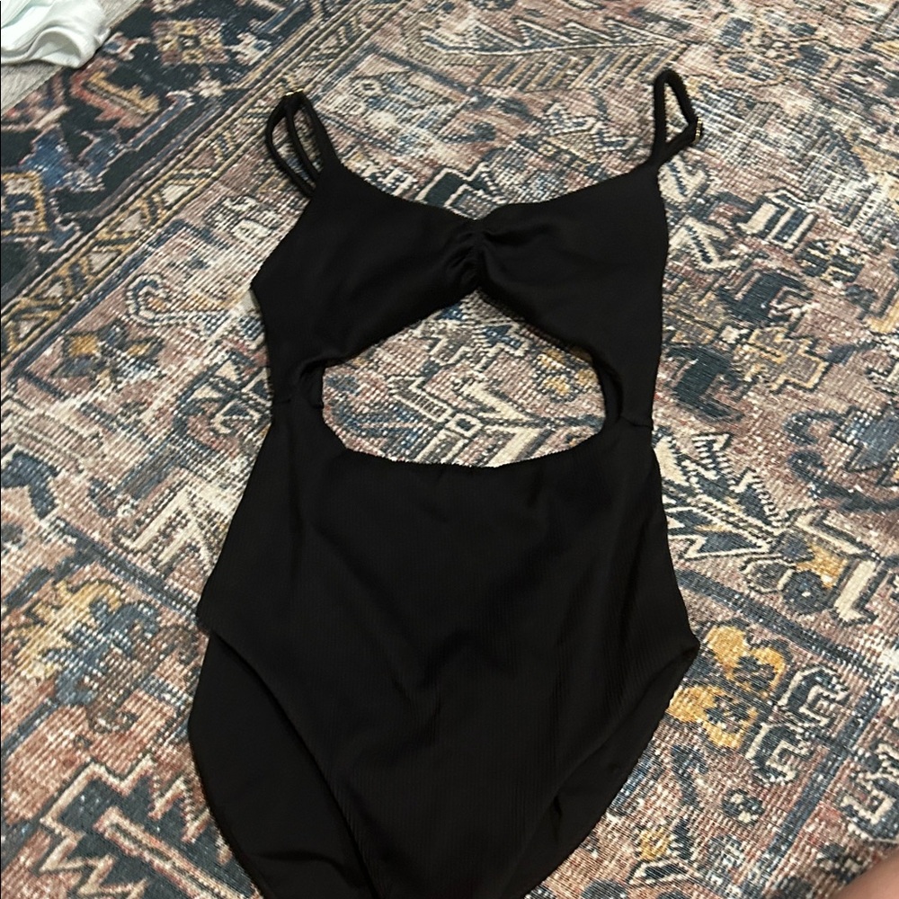 Black One-Piece Swimsuit